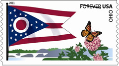 2011 Flags of our Nation Forever Stamp, Ohio