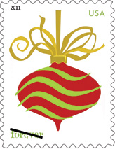 2011 Holiday Baubles Forever Stamp