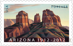 Arizona Statehood Stamp 2012
