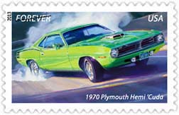 1970 Plymouth Hemi Cuda Stamp, 2013