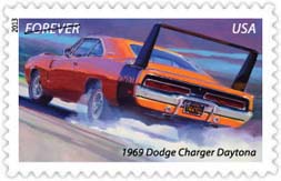 1969 Doge Charger Daytona Stamp, 2013