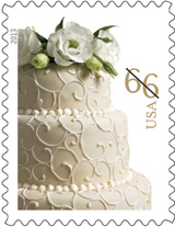 66 cent Wedding Cake Stamp, 2013