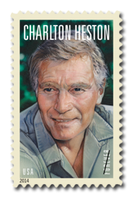 USPS Charlton Heston Stamp 2014