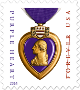 USPS 2014 Purple Heart Stamp