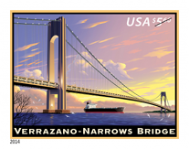Verrazano-Narrows Bridge Stamp, 2014