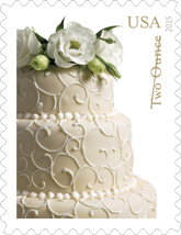 Wedding Cake Stamp USPS 2015