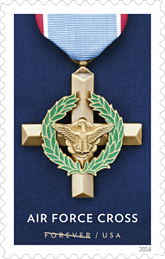 USPS 2016, Air Force Cross Medal Stamp