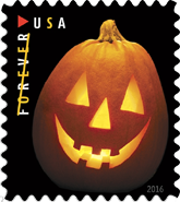 USPS Jack O Lanterns Forever Stamps 2016