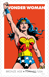 USPS Wonder Woman Stamp, Wonder Woman Bronze Age Stamp, 2016