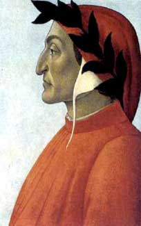 Portrait of Dante Alighieri by Sandro Boticelli.