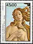 Guinea-Bissau featured the Goddess of Venus in a postage stamp issued in 1985