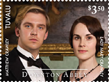 IGPC Inter-Governmental Philatelic Corp. - Downton Abbey Stamps 2014 Matthew Crawley and Lady Mary Crawley