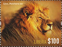 Wild Cats of Africa Stamps - Liberia 2014