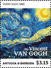 Van Gogh, Starry Night Stamp