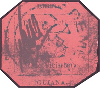 British Guiana One Cent Magenta Stamp