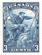 Canada Jacques Cartier stamp, 3 cents