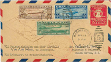 US Cover with Graf Zeppelin Stamps