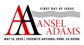 Ansel Adams cancel in color, USPS