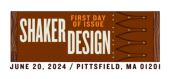 Shaker Designs cancel in color, USPS
