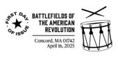 Battlefields of the American Revolution, USPS