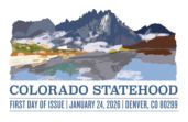 Colorado Statehood Cancel, USPS