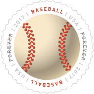 USPS Have A Ball Forever Stamp, Baseball Forever Stamp 2017
