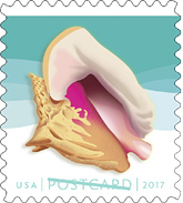 USPS Seashell stamp 2017