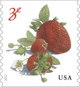 USPS Strawberries Stamp 2017