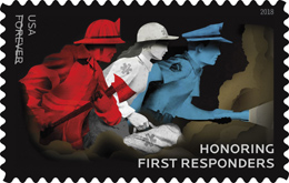 Honoring First Responders Stamp, USPS 2018