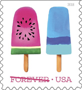 Frozen Treats Stamps, USPS 2018