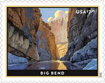 Big Bend Stamp, USPS, 2020