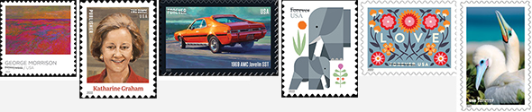 Sampling of USPS Stamp issues for 2022