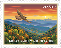 USPS, Great Smoky Mountains Stamp, 2023