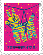 USPS Pinatas Forever Stamps, 2023