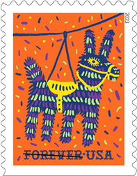 Pinatas Forever Stamp