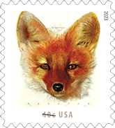 USPS 40 cent Red Fox Stamp