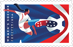USPS - Women's Soccer Forever Stamp, 2023