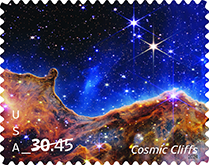USPS - Cosmic Cliff Stamp (Priority Mail Express), 2024
