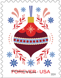 USPS Holiday Joy Stamp 2024