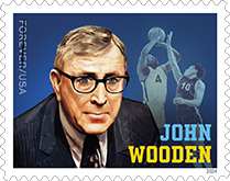 USPS - John Wooden Forever Stamp, 2024