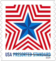 USPS Radiant Star Stamp
