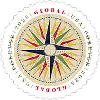 USPS, 1794 Compass Rose (Global 1 ounce) Stamp, 2025