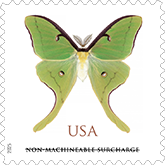 USPS Luna Moth (Non-machineable Surcharge) Stamp, 2025