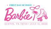 USPS, Barbie Stamp cancel Barbie stamp cancel, USPS