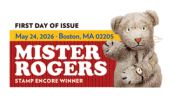 USPS, Mister Rogers stamp cancel Mister Rogers stamp cancel, USPS
